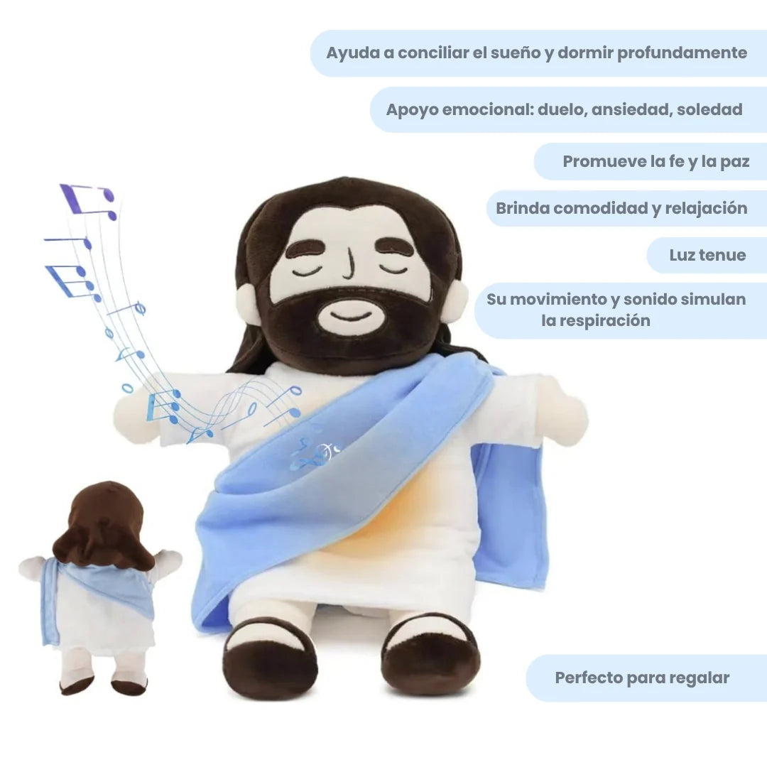 PELUCHE DE JESUS RELAJANTE, TRANQUILIDAD Y FE