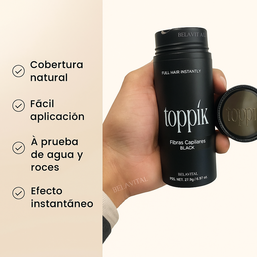Toppik™ Fibra Capilar Instantánea – Cabello más denso y natural en segundos