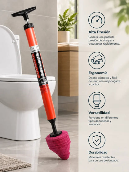 🚽 DESTAPADOR DE TUBERÍAS A PRESIÓN