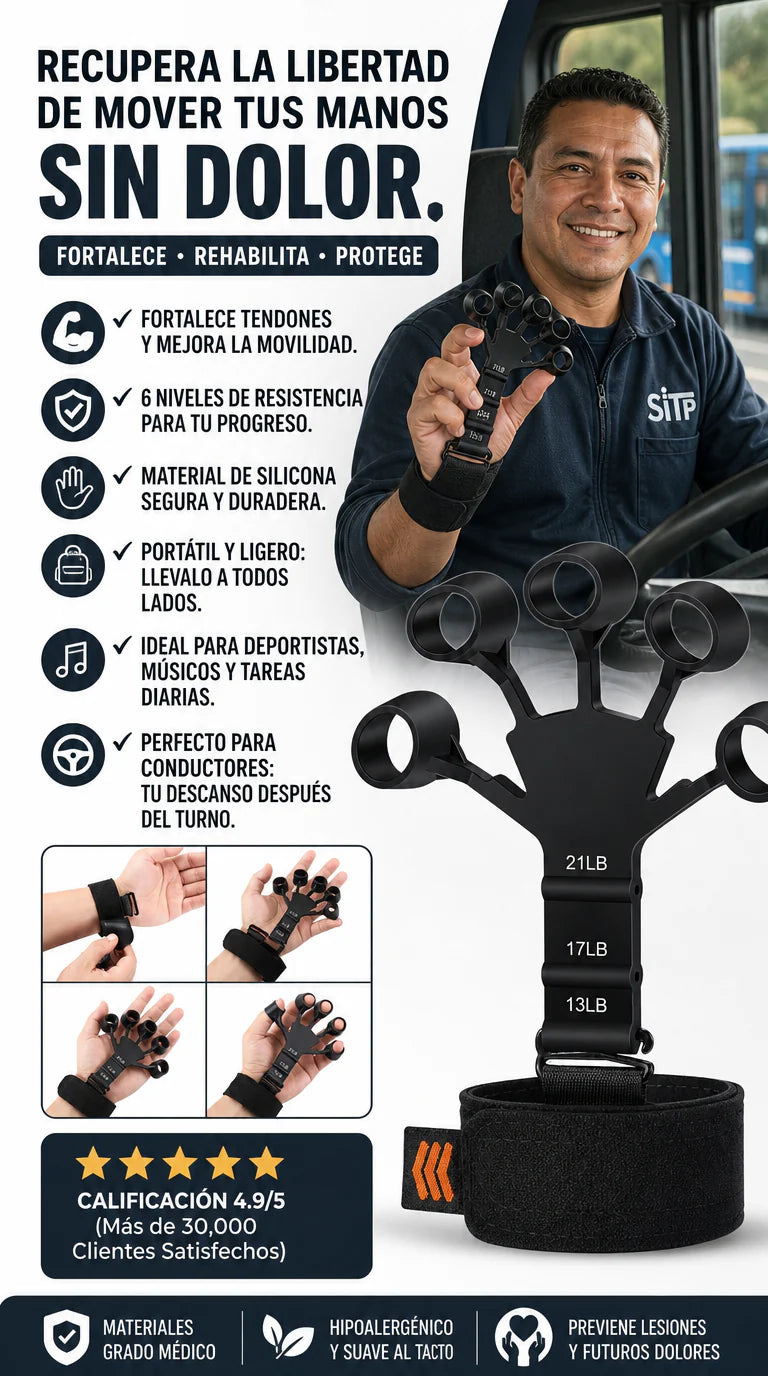 GripForce Pro™ | Ejercitador de Manos y Dedos