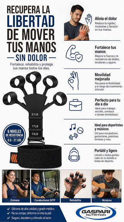 GripForce Pro™ | Ejercitador de Manos y Dedos