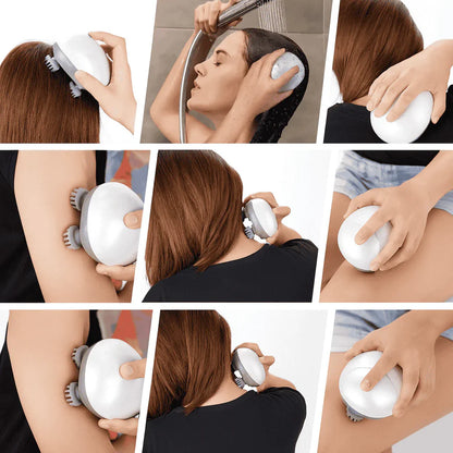 Masajeador 360º para el crecimiento del cabello y alivio del estrés 💆