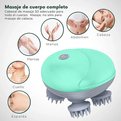 Masajeador 360º para el crecimiento del cabello y alivio del estrés 💆