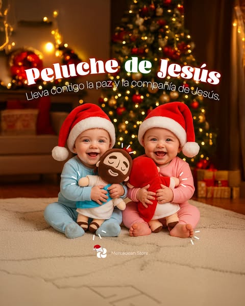 PELUCHE DE JESUS RELAJANTE, TRANQUILIDAD Y FE