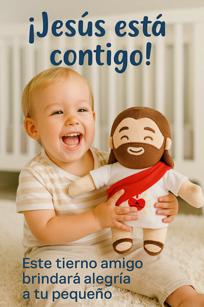 PELUCHE DE JESUS RELAJANTE, TRANQUILIDAD Y FE