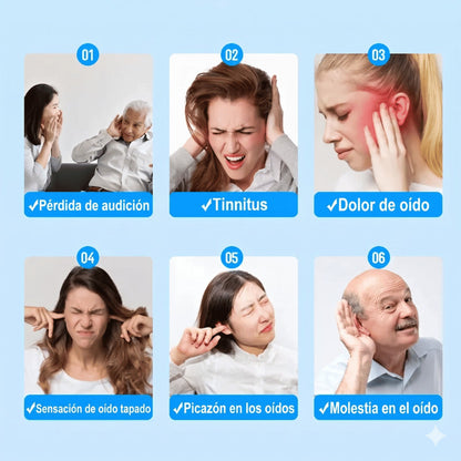 Parches herbales TinniCalm™ para tinnitus