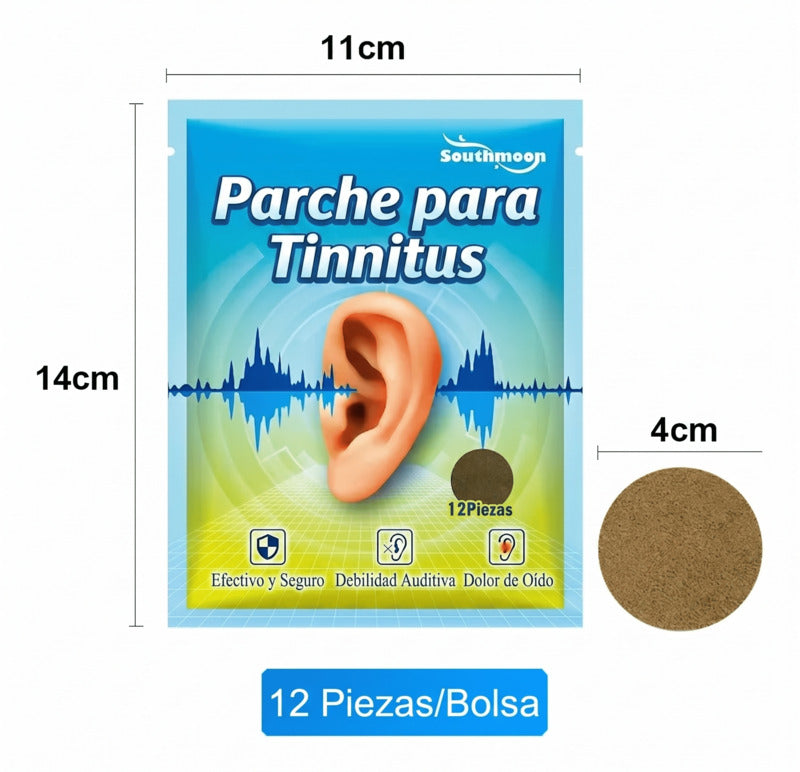 Parches herbales TinniCalm™ para tinnitus